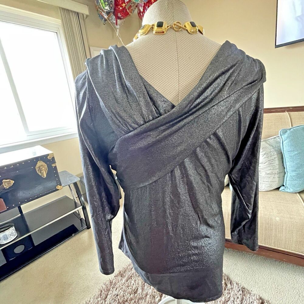 Lane Bryant Mettallic Pullover Dressy Sweater Plus Size 22/24 Holidays Christmas - Picture 11 of 15